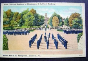 US Navel Academy Noon Formation Midshipmen Annapolis Md