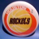 Vintage Houston Rockets Basketball 3 1/2" Pin Button