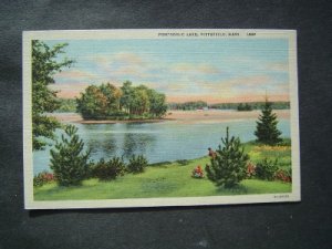 Pontoosuc Lake Pittsfield  Mass  Post Card