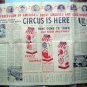 Rare 1954 Circus On Parade Advertising Program Flyer