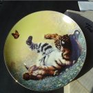 SIBERIAN CUB AT PLAY 1981 Robert Blottiaux Plate MIB