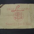 1940s Restaurant Casa Lorenzo Paper Placemat Rochester