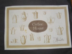 1940s Coffee House Hotel Manhattan Restaurant Placemat