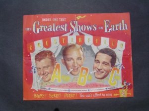 1940s ABCs Greatest Show On Earth Godfrey Crosby Como