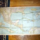 National Geographi Map 1939 Mexico Cen America W Indies