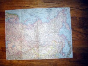 National Geographic Map 1967 Eastern Soviet Union
