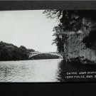 On The Iowa River, Iowa Falls, Iowa  B&W RPPC