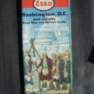 1952 ESSO Gas Road Map Washington D C & Vicinity