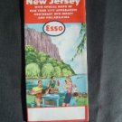 1956 ESSO Gas Road Map New Jersey & New York City appro