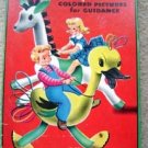 Trace and Color Set Colored Pictures Saalfield 1950