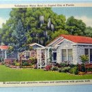 Tallahassee Motor Hotel Florida Vintage Linen Postcard