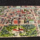 Aerial View of Columbia South Carolina Linen Postcard