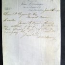 1883 J L W Huntington Druggist Norwich Conn. Letterhead