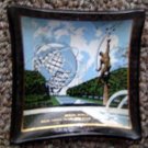 1964-65 New York Worlds Fair Unisphere Black Glass 2.5"