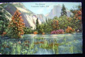 Antique Postcard The Domes Yosemite Valley California