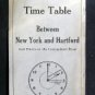 May 27 1929 HARTFORD LINE Time Table New York Hartford