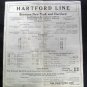 May 27 1929 HARTFORD LINE Time Table New York Hartford