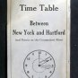 May 27 1929 HARTFORD LINE Time Table New York Hartford