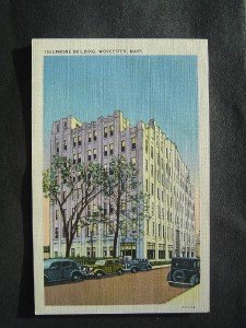 Telephone Building Worcester Mass Postcard