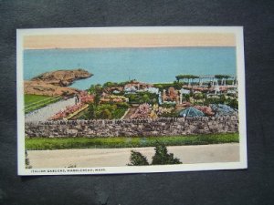 Italian Gardens Marblehead Mass  Postcard