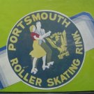 1950s Portsmouth N H Roller Skating Rink Decal NM