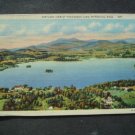 Airplane View Pontoosuc Lake Pittsfield  Mass Postcard