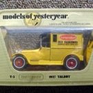 Matchbox Models Yesteryear 1927 Talbot Delivery Truck