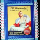 1930s Lucky Strike OK - Miss America - Bridge Game Card