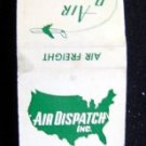 Air Dispatch Inc Air Freight Matchbook