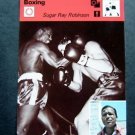 1977-1979 Sportscaster Card Boxing Sugar Ray Robinson 07-19