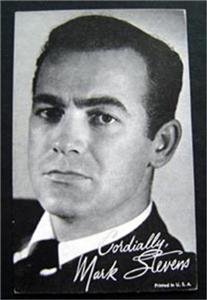 Arcade Exhibit Card 1960s Actor Mark Stevens