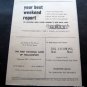 Vintage NCAA College Football Program Lycoming vs Western Maryland Oct 1964