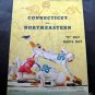 Vintage NCAA Football Program University Connecticut vs Northeastern Nov 1954