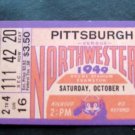 Pittsburgh vs Northwestern College Football Ticket Stub Dyche Stad Oct 1949 #20
