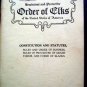 1919 Order of Elks Constitution & Statutes Booklet