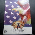 Vintage NCAA College Football Program Colgate Univ vs R.P.I. Nov 13 1943 WWII Ad