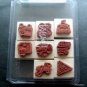 Stampin' Up! Rubber Stamps Mounted Girlfriend Accessories Set of 8 MIP Scraping