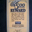Vintage 1950s Morse & Rogers Shoe Leathers New Britain Ct ~ NY Adv  Ink Blotter