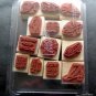 Stampin' Up! Rubber Stamps Mounted Steppin' Style Set of 13 MIP Scrapbooking