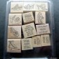 Stampin' Up! Rubber Stamps Mounted Steppin' Style Set of 13 MIP Scrapbooking