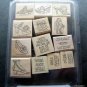 Stampin' Up! Rubber Stamps Mounted Steppin' Style Set of 13 MIP Scrapbooking