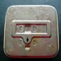 Wayne Ship Plastic & Metal Coin Bank Kenneth Coin Co Milwaukee Wi 4" Sq