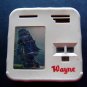 Wayne Ship Plastic & Metal Coin Bank Kenneth Coin Co Milwaukee Wi 4" Sq