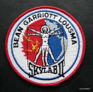 NASA SkyLab II Embroidered Patch 4" Round Bean Garriott Lousma