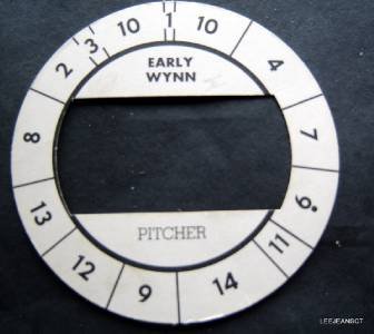 Cadaco All-Star Baseball Game Disk Early Wynn Pitcher