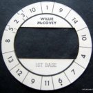 Cadaco All-Star Baseball Game Disk Willie McCovey 1st Base Giants