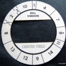 Cadaco All-Star Baseball Game Disk Bill Virdon Center Field