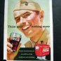 Vintage 1951 Coke-Cola~Thirst asks nothing more~ Navy Military Magazine Adv