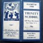 1940 Baseball Tennis Spalding Schedules Trinity School NY City VG