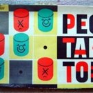 Vintage Peg Tak Toe Game by Pressman Wood Pegs